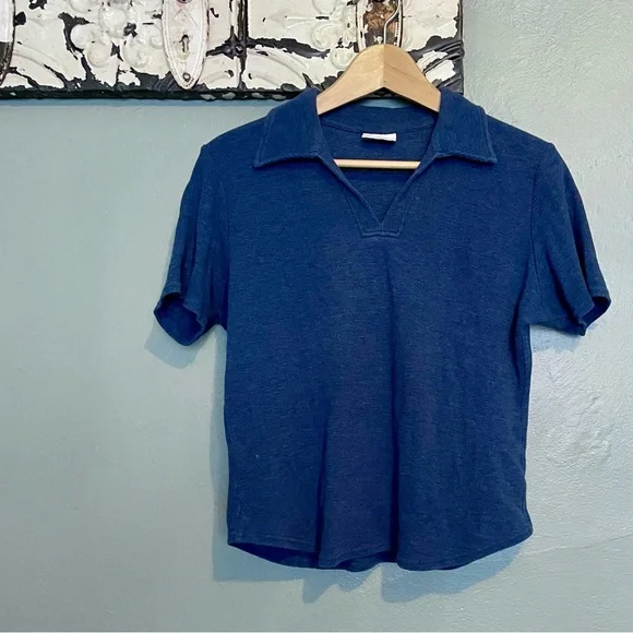 Collared Waffle-Knit T - Picture 2 of 4